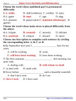 40 đề thi tốt nghiệp môn tiếng anh (2) 