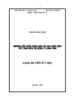 Nghiên cứu phẫu thuật nội soi sau phúc mạc cắt thận điều trị bệnh lý lành tính