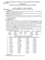 GIÁO án CHUYÊN đề TIẾNG ANH KHỐI 11 đầy đủ CHI TIẾT 