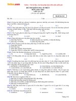 Đề kiểm tra 45 phút học kì 1 môn Hóa học lớp 12 trường THPT Phan Ngọc Hiển, Cà Mau năm học 2016 - 2017