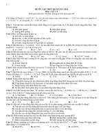 đề Thi thử vật lí 12