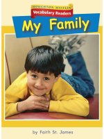 Leveled vocabulary readers    kindergarten   k 3 1   my family