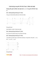 Giải bài tập trang 84, 85 SGK Toán 3: Hình chữ nhật