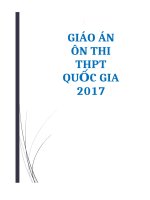 GIÁO án ôn THI THPT QUỐC GIA 2017 