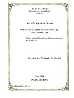 NGHIÊN CỨU Ý CHÍ TRẺ 5  6 TUỔI THÔNG QUA TRÒ CHƠI HỌC TẬP