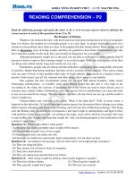 Tổng ôn kiến thức phần đọc hiểu (READ COMPREHENSION) p2