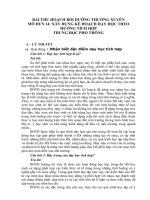 MÔ ĐUN 14 THPT: XÂY DỰNG KẾ HOẠCH DẠY HỌC THEO HƯỚNG TÍCH HỢP TRUNG HỌC PHỔ THÔNG