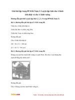 Giải bài tập trang 89 SGK Toán 3: Luyện tập tính chu vi hình chữ nhật và chu vi hình vuông