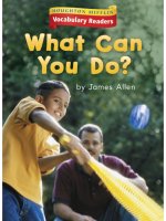 Leveled vocabulary readers    kindergarten   k 4 2   what can you do