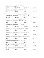 100 câu trắc nghiệm phương trình mũlô garit (dạng cho biết nghiệm)