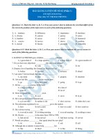 Đề kiểm tra môn tiếng anh phần  (3) 