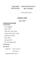 kế hoạch cá nhân môn vật lí