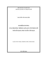 Nghiệm dương của phương trình laplace cấp phân số với số hạng phi tuyến tới hạn