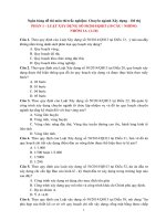 Đề trắc nghiệm thi công chức năm 2016 ngành xây dựng và Đô thị