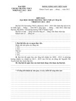 BIEN BAN DAI HOI CHI BO  2012 