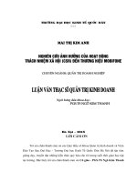 Nghiên cứu ảnh hưởng của hoạt động trách nhiệm xã hội của doanh nghiệp (CSR) đến thương hiệu MobiFone