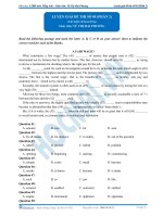 Đề kiểm tra môn tiếng anh phần  (9) 