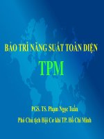 BẢO TRÌ NĂNG SUẤT TOÀN DIỆN TPM