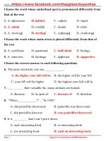 40 đề thi tốt nghiệp môn tiếng anh (3) 