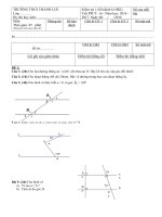 ĐỀ KIỂM TRA 1 TIẾT TOÁN 8 HỌC KỲ I
