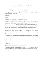 CHƯƠNG TRÌNH kết nạp ĐẢNG VIÊN mới