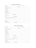 sơ yếu lý lịch học sinh năm 2016