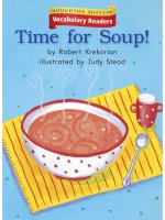 Leveled vocabulary readers    kindergarten   k 3 3   time for soup