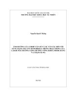 Luận văn khảo sát ảnh hưởng của chirp tần số và sự tán sắc đối với xung dạng secant hyperbole trong hoạt động của laser màu buồng cộng hưởng vòng khóa mode bằng va chạm xung 