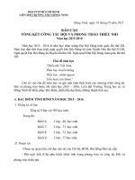 báo cáo TỔNG kết công tác đội năm học 2015   2026