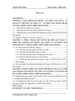 Hoàn thiện chi phí sản xuất và tính giá thành sản phẩm tại công ty CỔ PHẦN XÂY DỰNG ĐÊ KÈ VÀ PHÁT TRIỂN NÔNG THÔN HẢI DƯƠNG