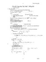 Tom tat cong thuc xác suất thống kê