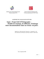 Modèle de stockage, de diffusion, déchange entre documentalistes dans un réseau de pairs 