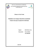 Réalisation d’un kiosque interactif de consultation d’oeuvre d’art pour le projet art on demand 