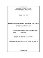 Pháp luật về tổ chức HĐND ở Việt Nam hiện nay