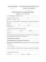 Mẫu đơn đề nghị cấp giấy phép kinh doanh