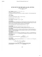 BỘ ĐỀ THI THỬ MÔN TOÁN THPT QUỐC GIA 2016_ CÁC TRƯỜNG TRONG CẢ NƯỚC