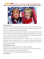 BBC Learning English: Bầu cử TT Mỹ và Thế vận hội Rio có gì lạ?