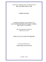 Tình hình chăm sóc trẻ em trong các hộ gia đình có bố mẹ đi xuất khẩu lao động hiện trạng và giải pháp (TT)