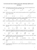 Bộ 500 câu trắc nghiệm chuyên đề hình học không gian