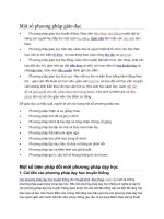 Một số phương pháp giáo dục phổ thông