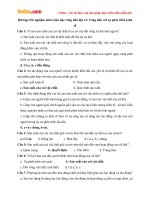 Bài tập trắc nghiệm môn Giáo dục công dân lớp 11: Công dân với sự phát triển kinh tế