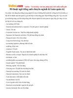 50 thuật ngữ tiếng anh chuyên ngành kế toán quản trị