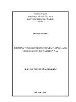 Đời sống tôn giáo trong truyền thông mạng Công giáo ở Việt Nam hiện nay