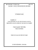 Nghiên cứu đặc điểm lâm sàng, cận lâm sàng và các yếu tố nguy cơ của hội chứng ngưng thở lúc ngủ do tắc nghẽn