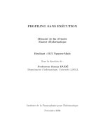 PROFILING SANS EXÉCUTION 