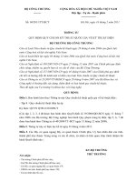 Thông tư 04/2011/TT-BCT Quy chuẩn kỹ thuật quốc gia về kỹ thuật điện