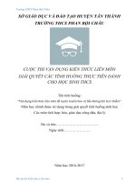 bai du thi van dung kien thuc lien mon de bao ve moi truong