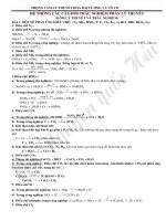 TRỌNG TÂM LÝ THUYẾT HÓA ĐẠI CƯƠNG VÀ VÔ CƠ