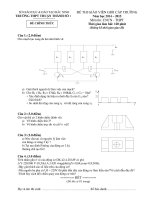 Đề thi giáo viên giỏi môn Công nghệ cấp THPT trường THPT Thuận Thành 1, Bắc Ninh năm học 2014 -  2015