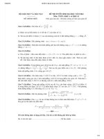 Bộ đề thi+ đáp án CHI TIẾT đại học môn Toán NĂM 2014